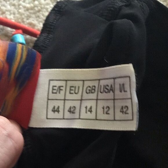 Vintage Lagouf by Silvian Bohemian Aztec black one piece swimsuit - Picture 6 of 8